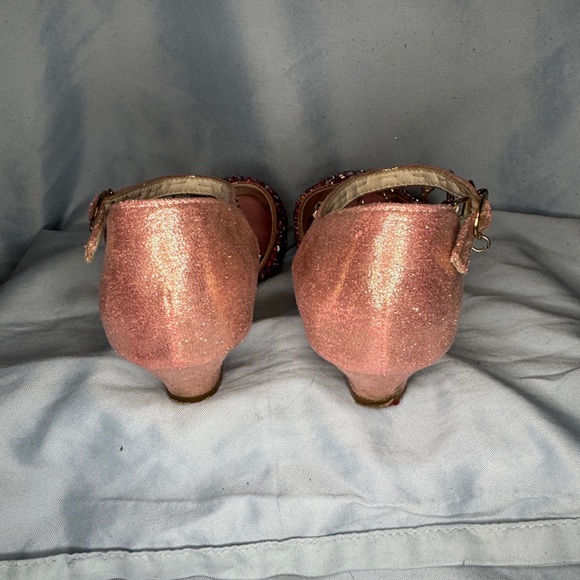 Pink Glitter Girls Party Shoes – Size 2 (Youth) - Picture 5 of 6